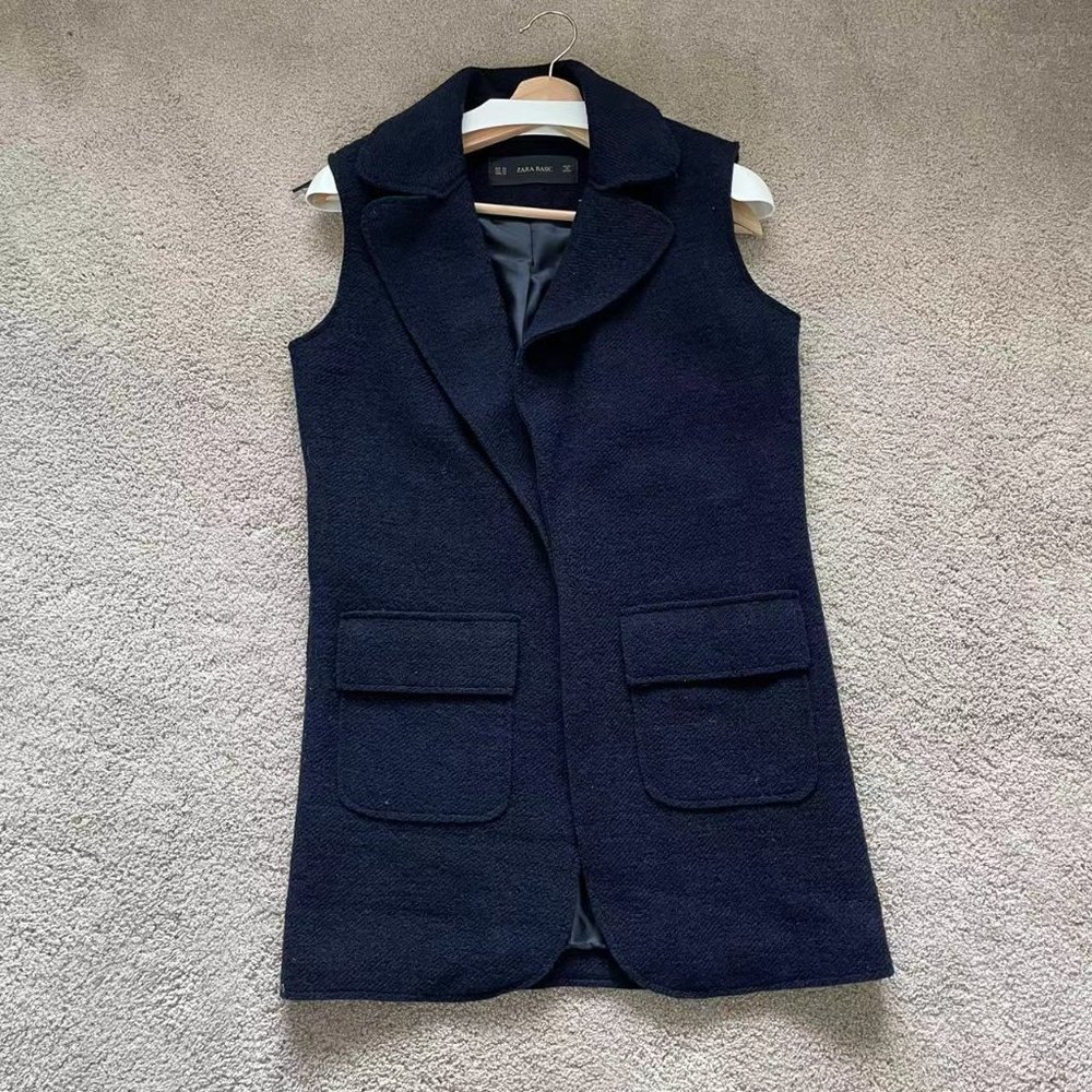 Zara Navy Blue Vest